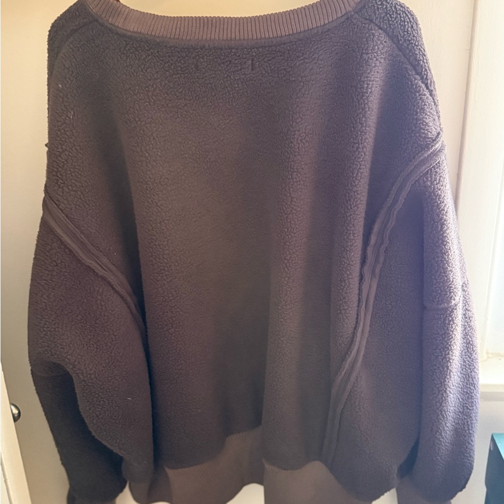 We The Free Dark Brown Crew Neck Sweater - Picture 5 of 5